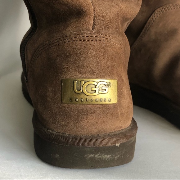 UGG Tall Zip Up Suede Boots - Picture 4 of 8